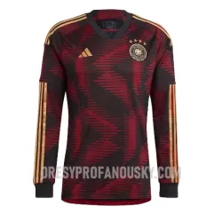 Levné Mužský Fotbalový Dres Německo Venkovní Mistrovství Světa 2022 Dlouhý Rukáv Levné Mužský Fotbalový Dres Německo Venkovní Mistrovství Světa 2022 Dlouhý Rukáv