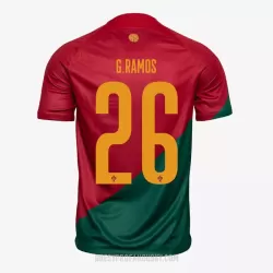 Levné Mužský Fotbalový Dres Portugalsko G. RAMOS 26 Domácí Mistrovství Světa 2022 Levné Mužský Fotbalový Dres Portugalsko G. RAMOS 26 Domácí Mistrovství Světa 2022