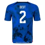 Levné Mužský Fotbalový Dres Spojené Státy Americké DEST 2 Venkovní Mistrovství Světa 2022
