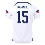 Levné Mužský Fotbalový Dres Spojené Státy Americké RAPINOE 15 Domácí Mistrovství Světa 2022
