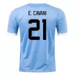 Levné Mužský Fotbalový Dres Uruguay E. CAVANI 21 Domácí Mistrovství Světa 2022