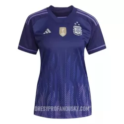 Levné Dámský Fotbalový Dres Argentina 3 Star Venkovní Mistrovství Světa 2022 Levné Dámský Fotbalový Dres Argentina 3 Star Venkovní Mistrovství Světa 2022