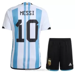 Levné Dětský Fotbalový Dres Argentina 3 Star MESSI 10 Domácí Mistrovství Světa 2022 Levné Dětský Fotbalový Dres Argentina 3 Star MESSI 10 Domácí Mistrovství Světa 2022