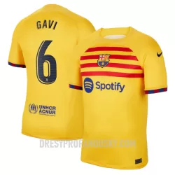 Levné Mužský Fotbalový Dres FC Barcelona GAVI 6 Čtvrtý 2022-23 Levné Mužský Fotbalový Dres FC Barcelona GAVI 6 Čtvrtý 2022-23