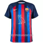Levné Mužský Fotbalový Dres Barcelona Drake Domácí 2022-23 - Speciální