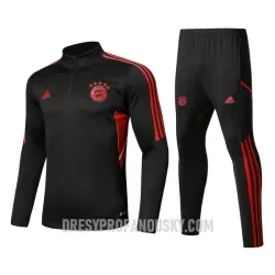 Levné Dětský Bayern Mnichov Tréninkové teplákové soupravy Čtvrt-Zip 2022-23 Černá Levné Dětský Bayern Mnichov Tréninkové teplákové soupravy Čtvrt-Zip 2022-23 Černá