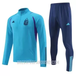 Levné Mužský Argentina 3 Stars Tréninkové teplákové soupravy Čtvrt-Zip 2022-23 Modrá Levné Mužský Argentina 3 Stars Tréninkové teplákové soupravy Čtvrt-Zip 2022-23 Modrá