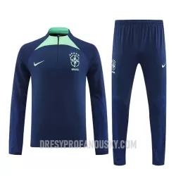 Levné Mužský Brazílie Navy Version Tréninkové teplákové soupravy Čtvrt-Zip 2022 Levné Mužský Brazílie Navy Version Tréninkové teplákové soupravy Čtvrt-Zip 2022