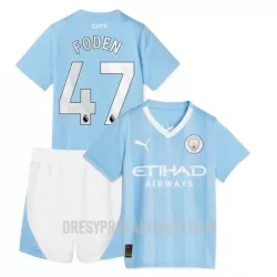 Levné Dětský Fotbalový Dres Manchester City Foden 47 Domácí 2023-24 Levné Dětský Fotbalový Dres Manchester City Foden 47 Domácí 2023-24