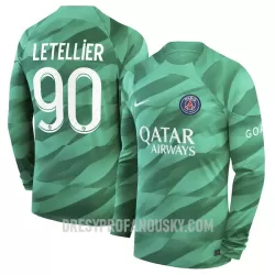 Levné Mužský Fotbalový Dres Paris Saint-Germain Letellier 90 Brankářské Domácí 2023-24 Dlouhý Rukáv Levné Mužský Fotbalový Dres Paris Saint-Germain Letellier 90 Brankářské Domácí 2023-24 Dlouhý Rukáv