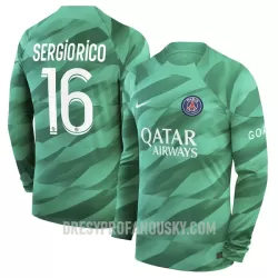 Levné Mužský Fotbalový Dres Paris Saint-Germain Sergio Rico 16 Brankářské Domácí 2023-24 Dlouhý Rukáv Levné Mužský Fotbalový Dres Paris Saint-Germain Sergio Rico 16 Brankářské Domácí 2023-24 Dlouhý Rukáv