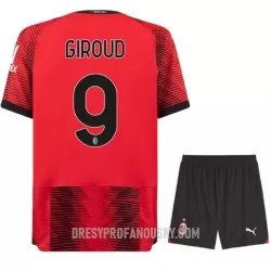 Levné Dětský Fotbalový Dres AC Milán Giroud 9 Domácí 2023-24 Levné Dětský Fotbalový Dres AC Milán Giroud 9 Domácí 2023-24