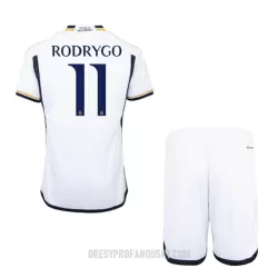 Levné Dětský Fotbalový Dres Real Madrid Rodrygo 11 Domácí 2023-24 Levné Dětský Fotbalový Dres Real Madrid Rodrygo 11 Domácí 2023-24