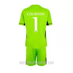 Levné Dětský Fotbalový Dres Real Madrid Thibaut Courtois 1 Brankářské Domácí 2023-24 Levné Dětský Fotbalový Dres Real Madrid Thibaut Courtois 1 Brankářské Domácí 2023-24
