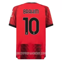 Levné Mužský Fotbalový Dres AC Milán Brahim 10 Domácí 2023-24 Levné Mužský Fotbalový Dres AC Milán Brahim 10 Domácí 2023-24