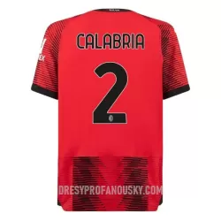 Levné Mužský Fotbalový Dres AC Milán Calabria 2 Domácí 2023-24 Levné Mužský Fotbalový Dres AC Milán Calabria 2 Domácí 2023-24