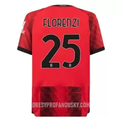 Levné Mužský Fotbalový Dres AC Milán Florenzi 25 Domácí 2023-24 Levné Mužský Fotbalový Dres AC Milán Florenzi 25 Domácí 2023-24