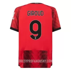 Levné Mužský Fotbalový Dres AC Milán Giroud 9 Domácí 2023-24 Levné Mužský Fotbalový Dres AC Milán Giroud 9 Domácí 2023-24