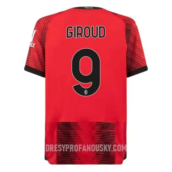 Levné Mužský Fotbalový Dres AC Milán Giroud 9 Domácí 2023-24