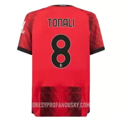 Levné Mužský Fotbalový Dres AC Milán Tonali 8 Domácí 2023-24 Levné Mužský Fotbalový Dres AC Milán Tonali 8 Domácí 2023-24