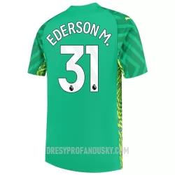 Levné Mužský Fotbalový Dres Manchester City Ederson Brankářské Domácí 2023-24 Levné Mužský Fotbalový Dres Manchester City Ederson Brankářské Domácí 2023-24