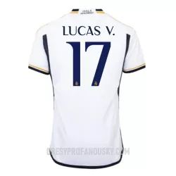 Levné Mužský Fotbalový Dres Real Madrid Lucas V. 17 Domácí 2023-24 Levné Mužský Fotbalový Dres Real Madrid Lucas V. 17 Domácí 2023-24