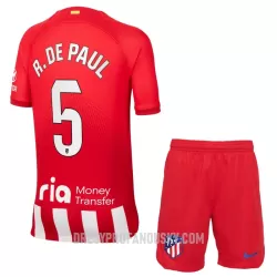 Levné Dětský Fotbalový Dres Atlético Madrid R. De Paul 5 Domácí 2023-24 Levné Dětský Fotbalový Dres Atlético Madrid R. De Paul 5 Domácí 2023-24