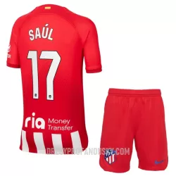 Levné Dětský Fotbalový Dres Atlético Madrid Saul 17 Domácí 2023-24 Levné Dětský Fotbalový Dres Atlético Madrid Saul 17 Domácí 2023-24