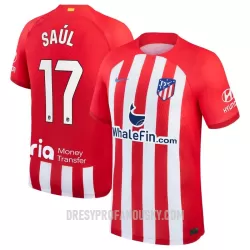 Levné Mužský Fotbalový Dres Atlético Madrid Saul 17 Domácí 2023-24 Levné Mužský Fotbalový Dres Atlético Madrid Saul 17 Domácí 2023-24