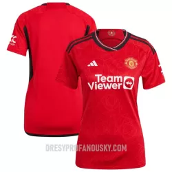 Levné Dámský Fotbalový Dres Manchester United Domácí 2023-24 Levné Dámský Fotbalový Dres Manchester United Domácí 2023-24