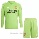 Levné Dětský Fotbalový Dres Manchester United Brankářské Domácí 2023-24 Dlouhý Rukáv