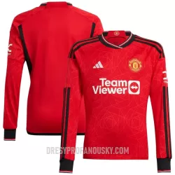 Levné Mužský Fotbalový Dres Manchester United Domácí 2023-24 Dlouhý Rukáv Levné Mužský Fotbalový Dres Manchester United Domácí 2023-24 Dlouhý Rukáv