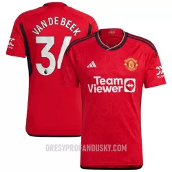 Levné Mužský Fotbalový Dres Manchester United Van De Beek 34 Domácí 2023-24 Levné Mužský Fotbalový Dres Manchester United Van De Beek 34 Domácí 2023-24