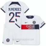 Levné Dětský Fotbalový Dres Paris Saint-Germain N.Mendes 25 Venkovní 2023-24