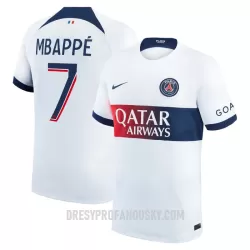 Levné Mužský Fotbalový Dres Paris Saint-Germain Mbappé 7 Venkovní 2023-24