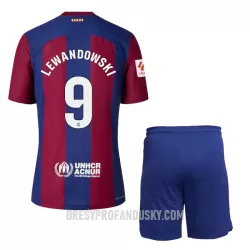 Levné Dětský Fotbalový Dres FC Barcelona Lewandowski 9 Domácí 2023-24 Levné Dětský Fotbalový Dres FC Barcelona Lewandowski 9 Domácí 2023-24