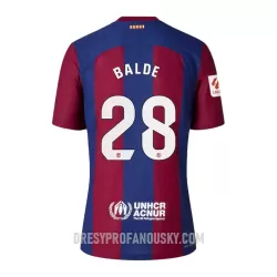 Levné Mužský Fotbalový Dres FC Barcelona Balde 28 Domácí 2023-24 Levné Mužský Fotbalový Dres FC Barcelona Balde 28 Domácí 2023-24