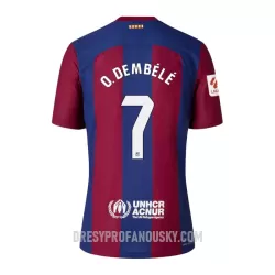 Levné Mužský Fotbalový Dres FC Barcelona O. Dembele 7 Domácí 2023-24 Levné Mužský Fotbalový Dres FC Barcelona O. Dembele 7 Domácí 2023-24