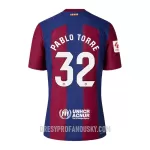 Levné Mužský Fotbalový Dres FC Barcelona Pablo Torre 32 Domácí 2023-24