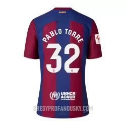 Levné Mužský Fotbalový Dres FC Barcelona Pablo Torre 32 Domácí 2023-24 Levné Mužský Fotbalový Dres FC Barcelona Pablo Torre 32 Domácí 2023-24