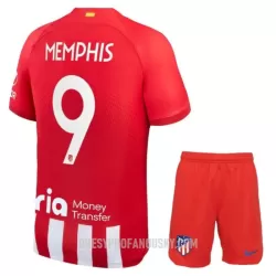 Levné Dětský Fotbalový Dres Atlético Madrid Memphis 9 Domácí 2023-24 Levné Dětský Fotbalový Dres Atlético Madrid Memphis 9 Domácí 2023-24