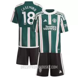 Levné Dětský Fotbalový Dres Manchester United Casemiro 18 Venkovní 2023-24 Levné Dětský Fotbalový Dres Manchester United Casemiro 18 Venkovní 2023-24