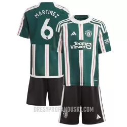 Levné Dětský Fotbalový Dres Manchester United Martinez 6 Venkovní 2023-24 Levné Dětský Fotbalový Dres Manchester United Martinez 6 Venkovní 2023-24