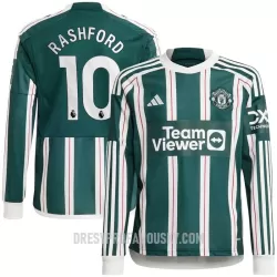 Levné Mužský Fotbalový Dres Manchester United Rashford 10 Venkovní 2023-24 Dlouhý Rukáv Levné Mužský Fotbalový Dres Manchester United Rashford 10 Venkovní 2023-24 Dlouhý Rukáv