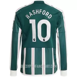 Levné Mužský Fotbalový Dres Manchester United Rashford 10 Venkovní 2023-24 Dlouhý Rukáv