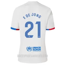 Levné Dětský Fotbalový Dres FC Barcelona Frenkie de Jong 21 Venkovní 2023-24