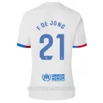 Levné Mužský Fotbalový Dres FC Barcelona Frenkie de Jong 21 Venkovní 2023-24