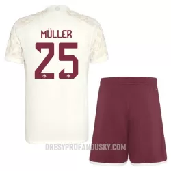 Levné Dětský Fotbalový Dres FC Bayern Mnichov Muller 25 Champions League Alternativní 2023-24 Levné Dětský Fotbalový Dres FC Bayern Mnichov Muller 25 Champions League Alternativní 2023-24