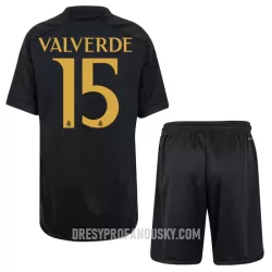 Levné Dětský Fotbalový Dres Real Madrid Valverde 15 Alternativní 2023-24 Levné Dětský Fotbalový Dres Real Madrid Valverde 15 Alternativní 2023-24