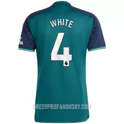 Levné Mužský Fotbalový Dres Arsenal White 4 Alternativní 2023-24